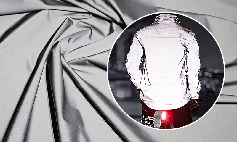 Reflective fabric discount