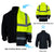 JK43 Hi Vis 2 in 1 Winter Safety Jacket for Men Waterproof Reflective Jacket