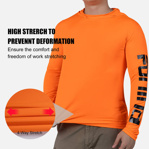 T019 3 Pack UPF 50+ Construction Elasticity Safety Work Shirts