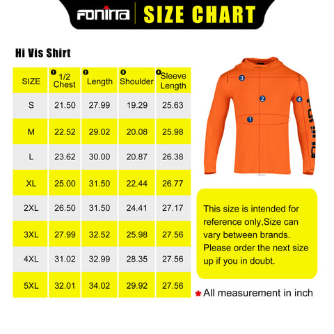T019 3 Pack UPF 50+ Construction Elasticity Safety Work Shirts