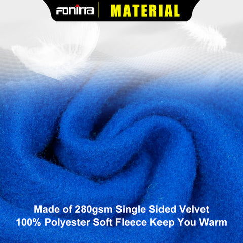 SW01B Full-Zipper Blue Safety Sweatshirt & Hi Vis Hoodie with Pocket