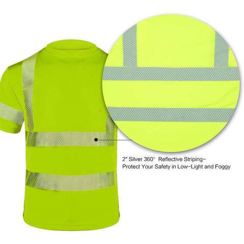 construction reflective summer safety shirt