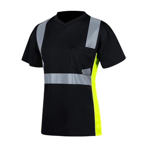 reflective short sleeve safety shirt