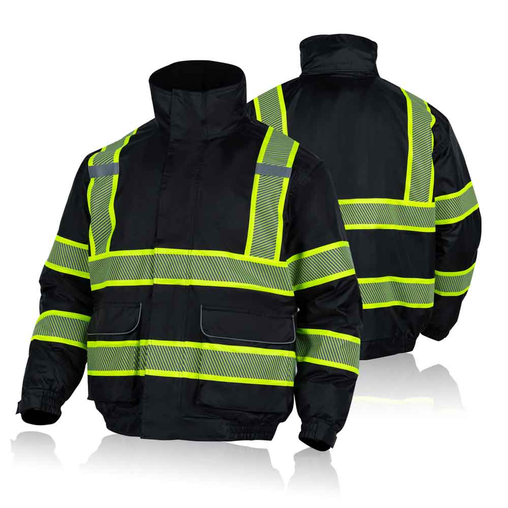 JK50B OSHA Thermal Class 1 Type R Hi Vis Jackets Black– fonirra