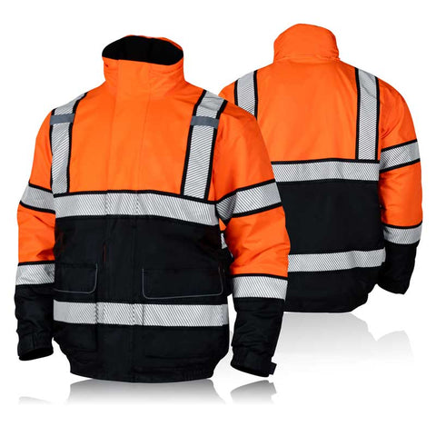 orange hi vis safety class 3 jacket