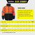 men's safety jacket size chart