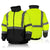yellow hi vis men's safety jacket