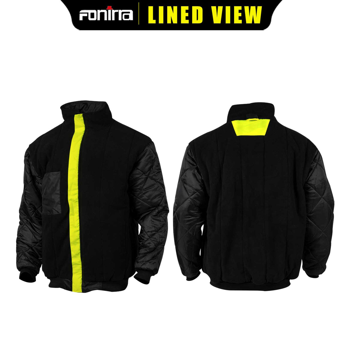 Fonirra JK45 High Visibility Class 3 Reflective Waterproof Fleece Bomb ...