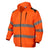 orange full zip hi vis hoodie
