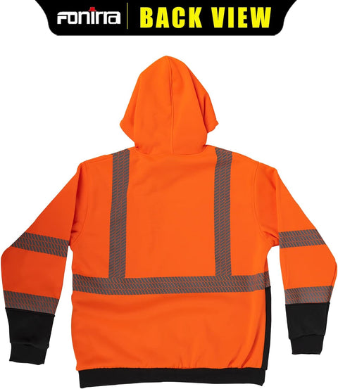 reflective hi vis cold weather sweatshirt