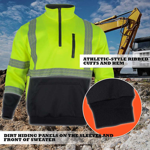 contruction work outdoor safety hoodie