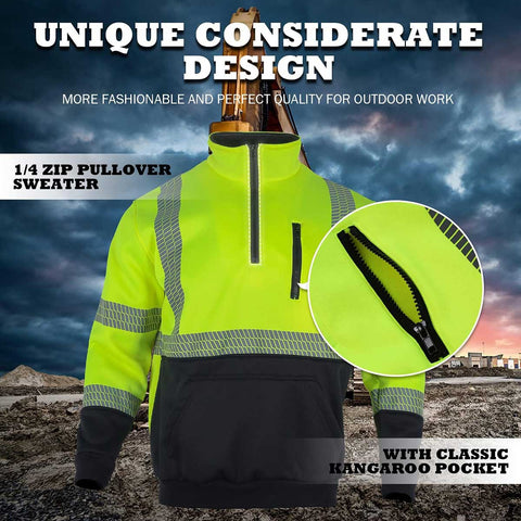 outdoor reflective fashionable work sweatshirt