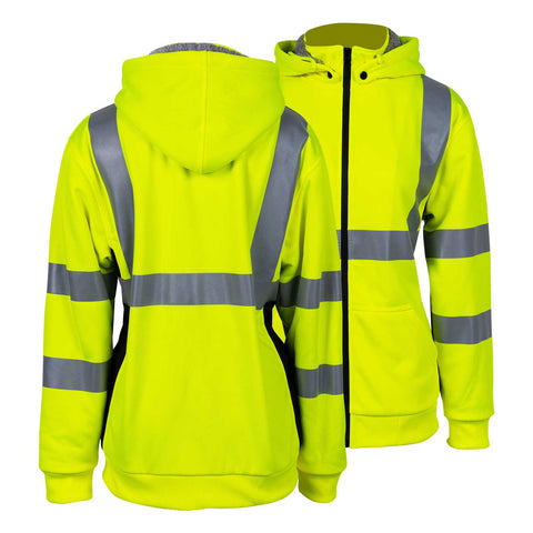 high quality reflective winter safety sweatshirt