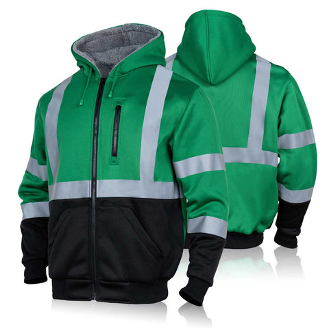 fashion hi vis winter reflective sweatshirt
