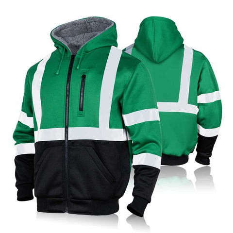 reflective winter hi vis clothing sweatshirt