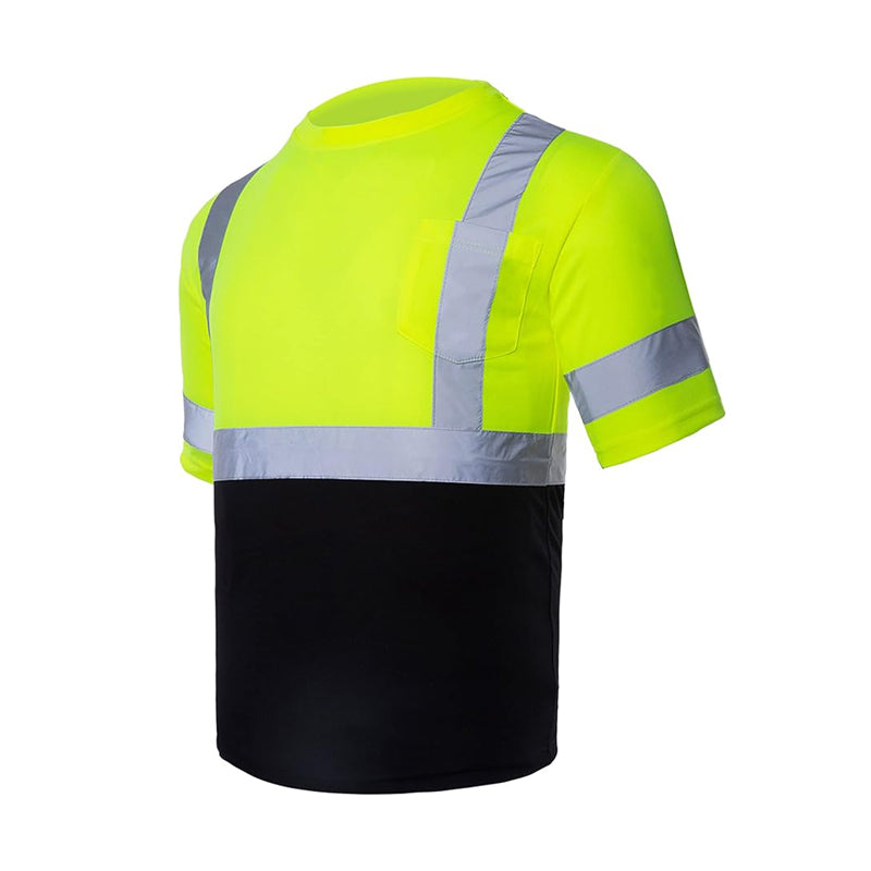 Fonirra T001 hi-vis shirt with reflective stripe detail