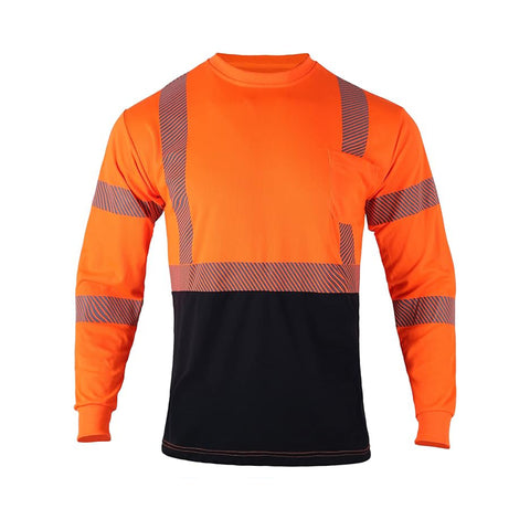 bright color hi vis safety shirt for men