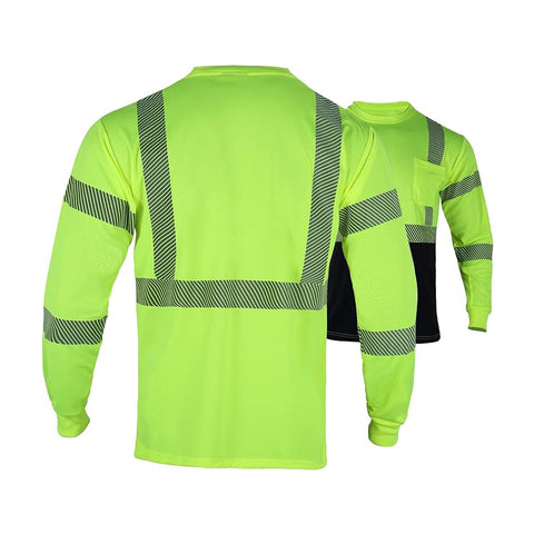 reflective long sleeve safety shirt