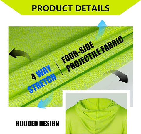 long sleeve sun protection shirt with hood