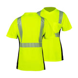 v-neck women's summer safety shirt