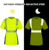 short sleeve reflective work safeety shirt