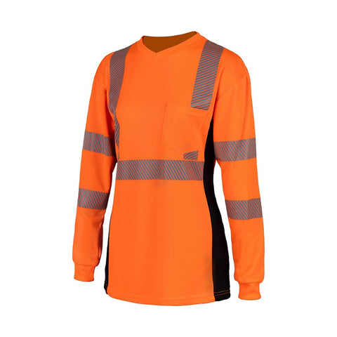 T2402 Breathable UPF Reflective Class 3 Women Safety Shirt