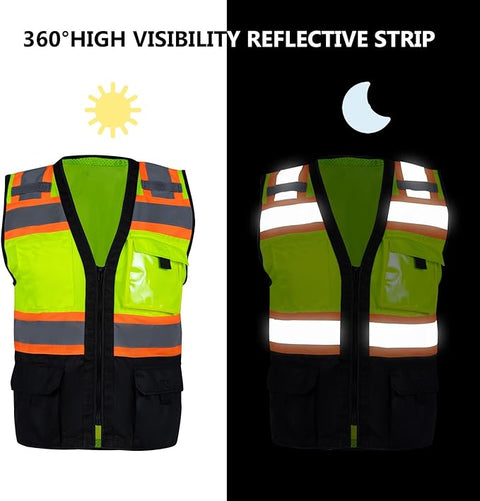 reflective work vest for men