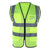 safety vest with 4 reflective tapes pockets