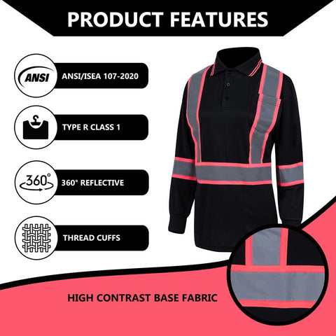 WOMEN HI VIS POLO SHIRTS