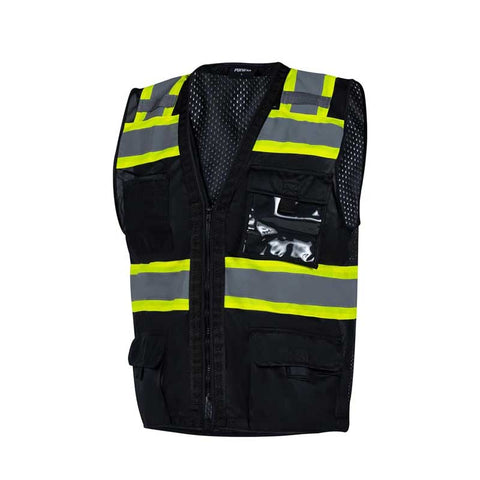 black safety vests
