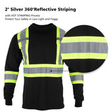 hi visibility black safety shirt