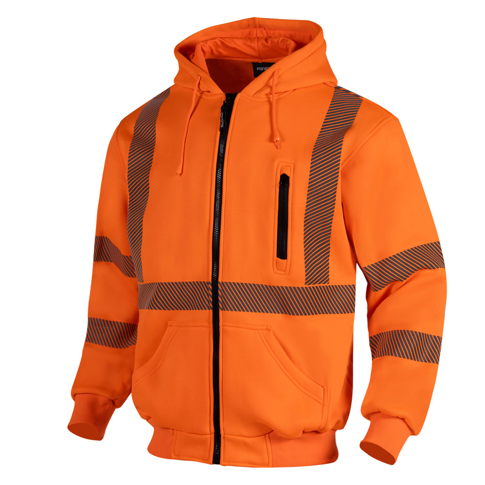 orange hi vis hoodie