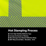 hi vis shirts hot stamping reflective tape