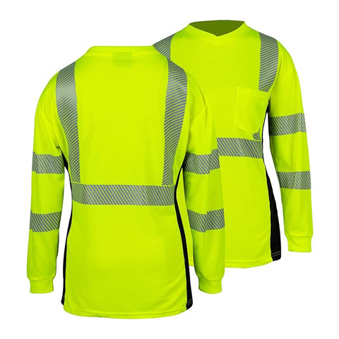 women's hi vis work safety shirt