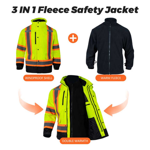 class 3 winter safety jacket