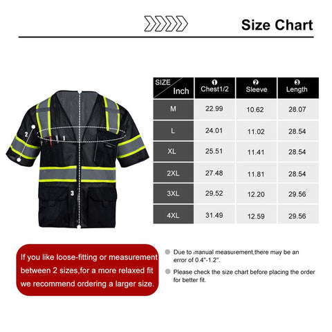 short sleeve safety vest
