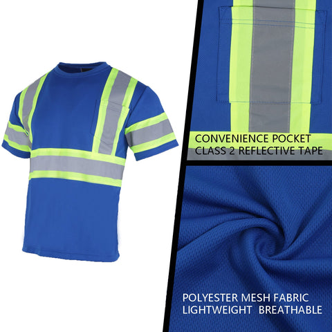 short sleeve safety shirt with pocket
