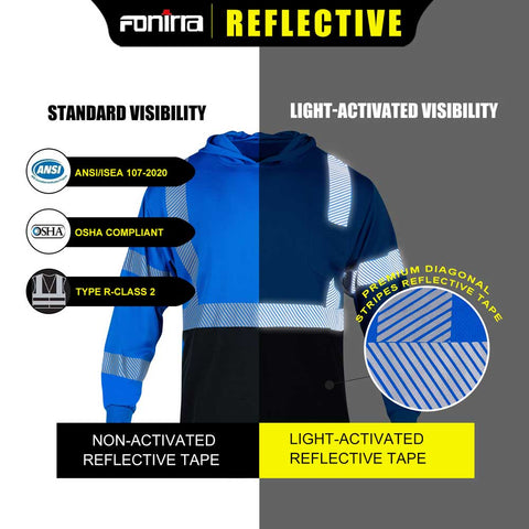 ansi/isea 107-2020 class 2 safety shirts