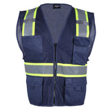VT01 Class 2 Mesh High Visibility Safety Vest With 8 Pockets