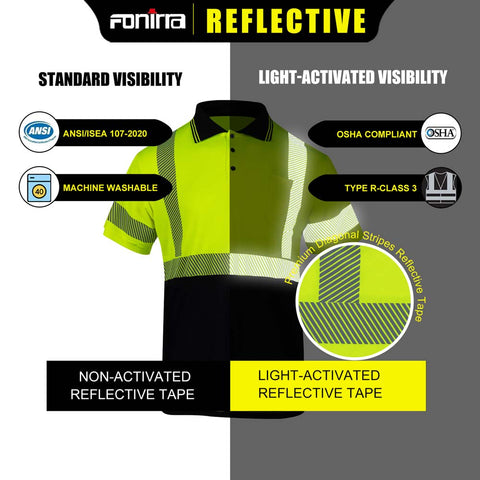 osha yellow hi vis polo shirts