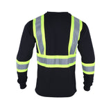 high visibility long sleeve safety shirt