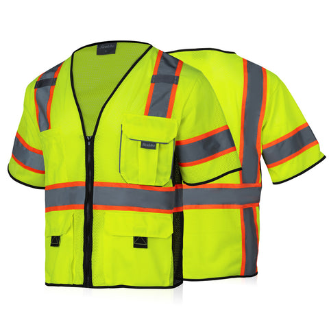 short sleeve safety vest with pocket