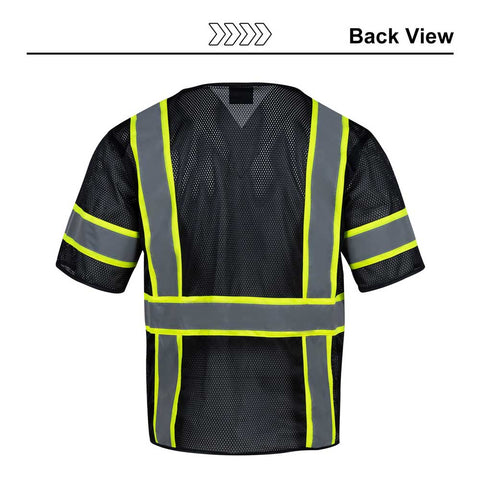 safety vest black