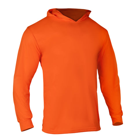 hi vis long sleeve shirt in orange