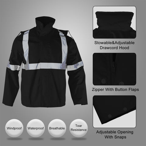 waterproof safety rainsuit