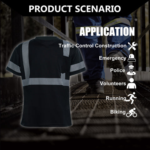 outdoor hi vis construction safety shirt