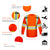 T005 High Visivility Safety Shirts Reflective Construction Work Long Sleeve