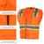 VT01 6 Pack Wholesale High Visibility Safety Vest for Men Reflective with Pockets and Zipper