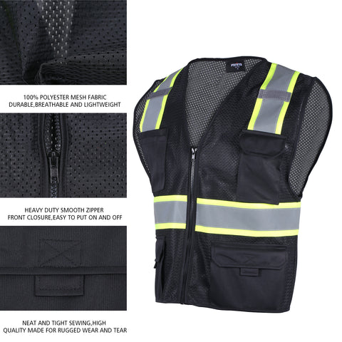 hi vis polyester safety vest