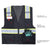 multi pocket high vis reflective safety vest 